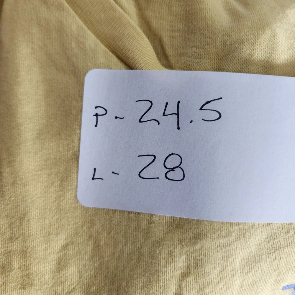 Polo Ralph Lauren Big Logo Spellout T-Shirt Men's XXL Yellow Classic Fit Pony